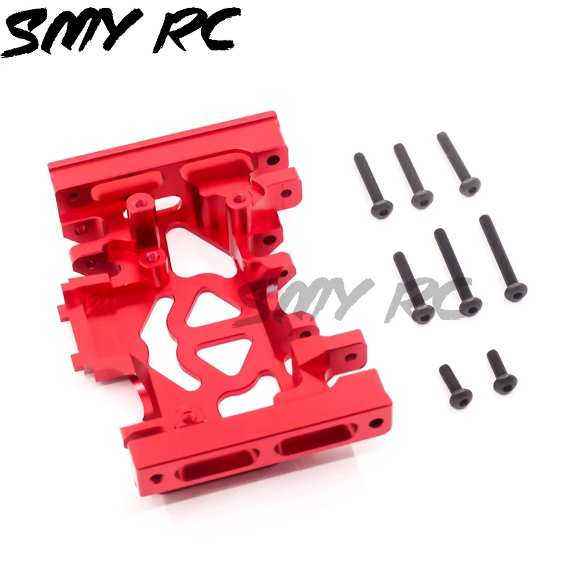 Aluminum Alloy TRX4 Gearbox Mount Base Chassis Skid Plate for 1/10 RC Crawler Traxxas TRX-4 Defender Bronco Blazer G500 Upgr