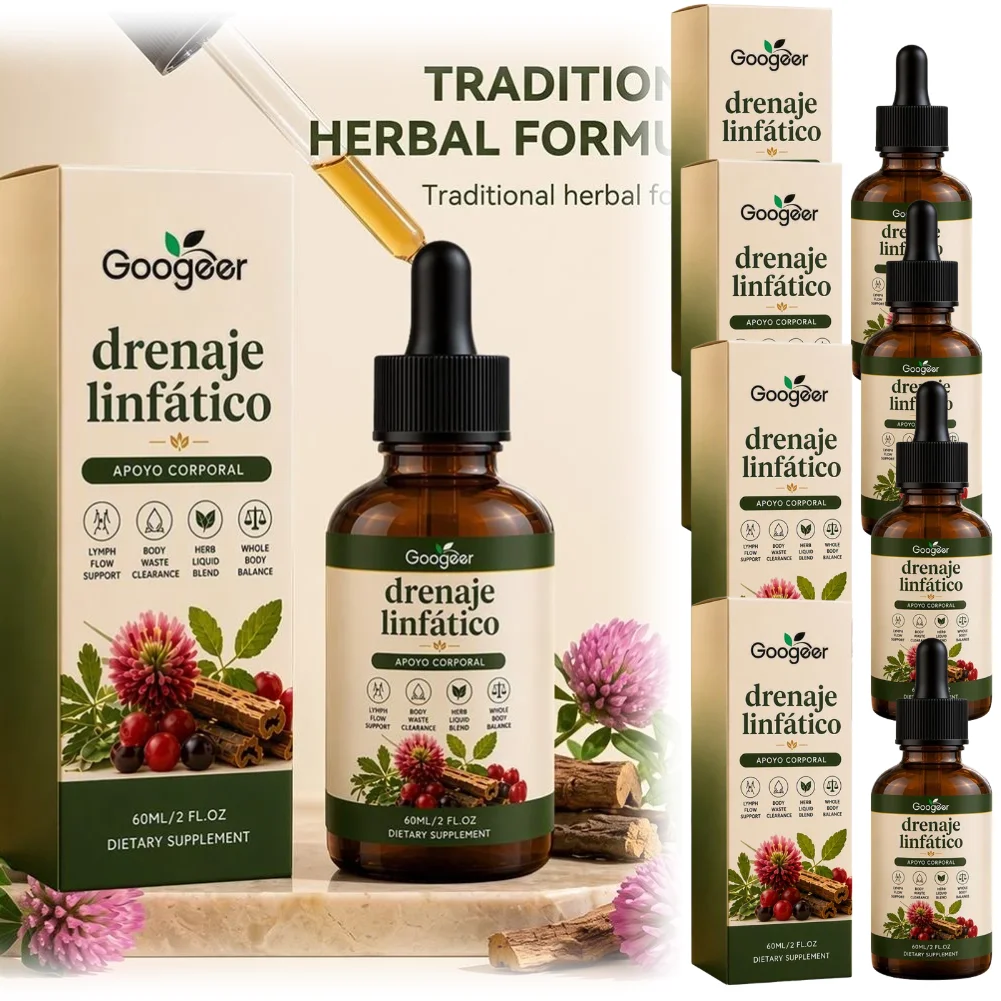 60ml Lymphatic Drainage Drops Herbal Liquid Supplement For Bloating Relief Wellness Support Highly Absorbent