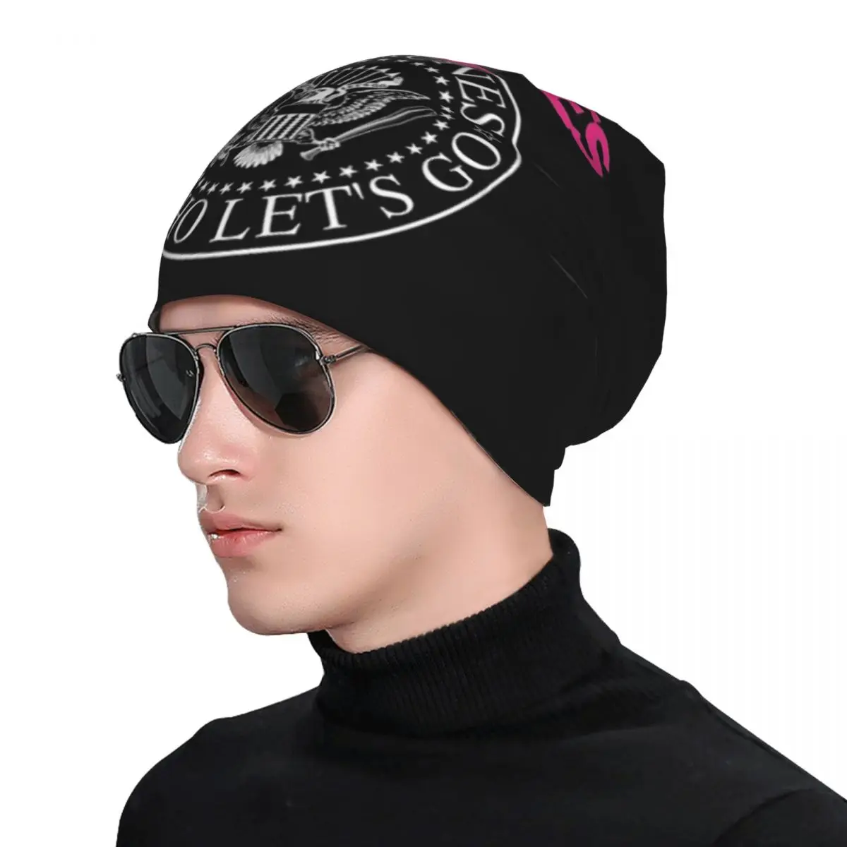 The Ramone Merch Ciepła czapka z dzianiny Hip Hop Bonnet Hat Jesień Zima Czapki outdoorowe dla mężczyzn Kobiety Dorośli