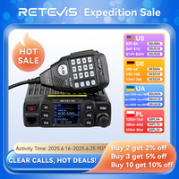 Retevis RT95 Mobile Ham Radio Two-way Car Radio VHF UHF Dual Band Mobile Radio Station Transceiver Base Station for Camping