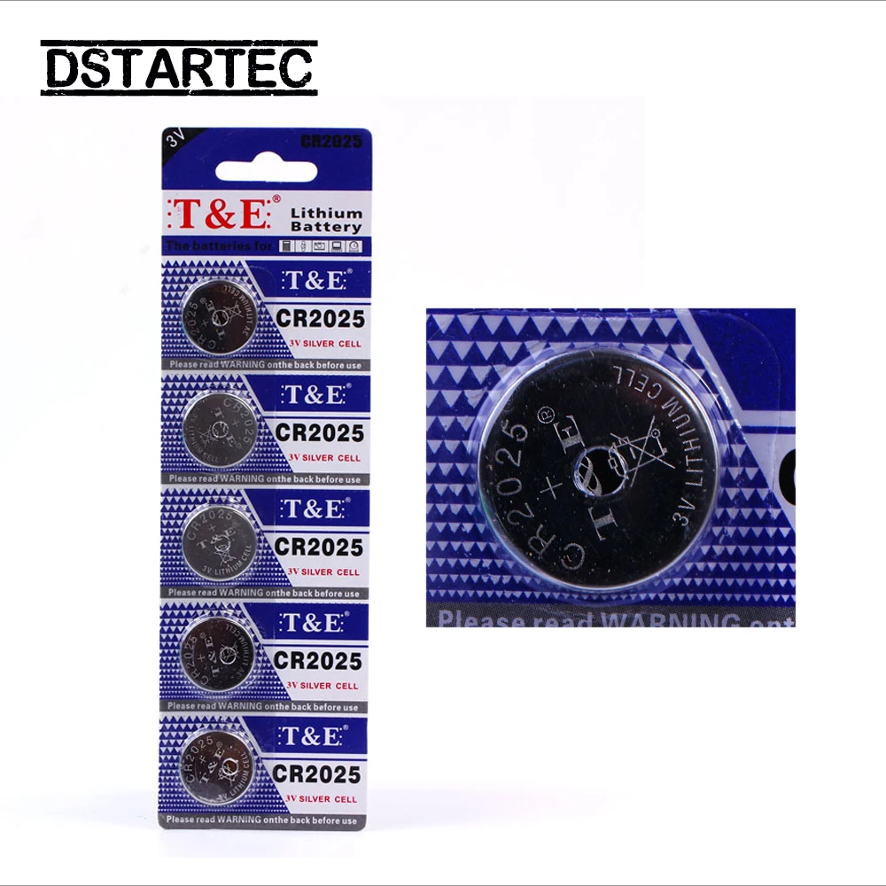 Bateria De Célula De Botão De Lítio, Célula De Moeda, Baterias De Relógio, Brinquedos, Relógio, Computador, DL2025, BR2025, 5003LC, LM2025, CR 2025, 3V, 5Pcs-25Pcs