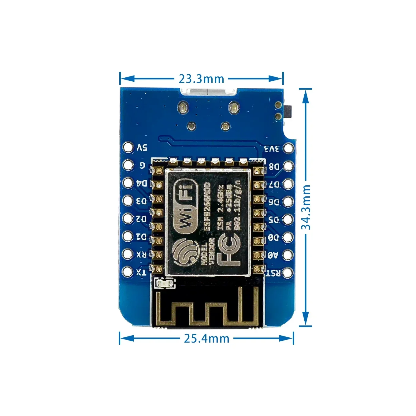 ESP8266 ESP-12 ESP12  D1 Mini Module  D1 Mini WiFi Development Board Micro USB 3.3V Based On ESP-8266EX 11 Digital Pin