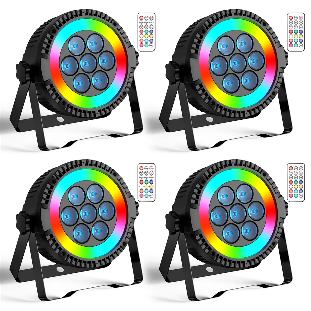 led luz de palco com controle remoto 2 em1 par spotlight dmx512 10ch luz de palco disco dance hall dj party bar desempenho pcs 7 01