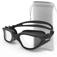 Gafas de natación polarizadas para adultos, lentes de protección UV antiniebla, impermeables, ajustables, de silicona, para adultos