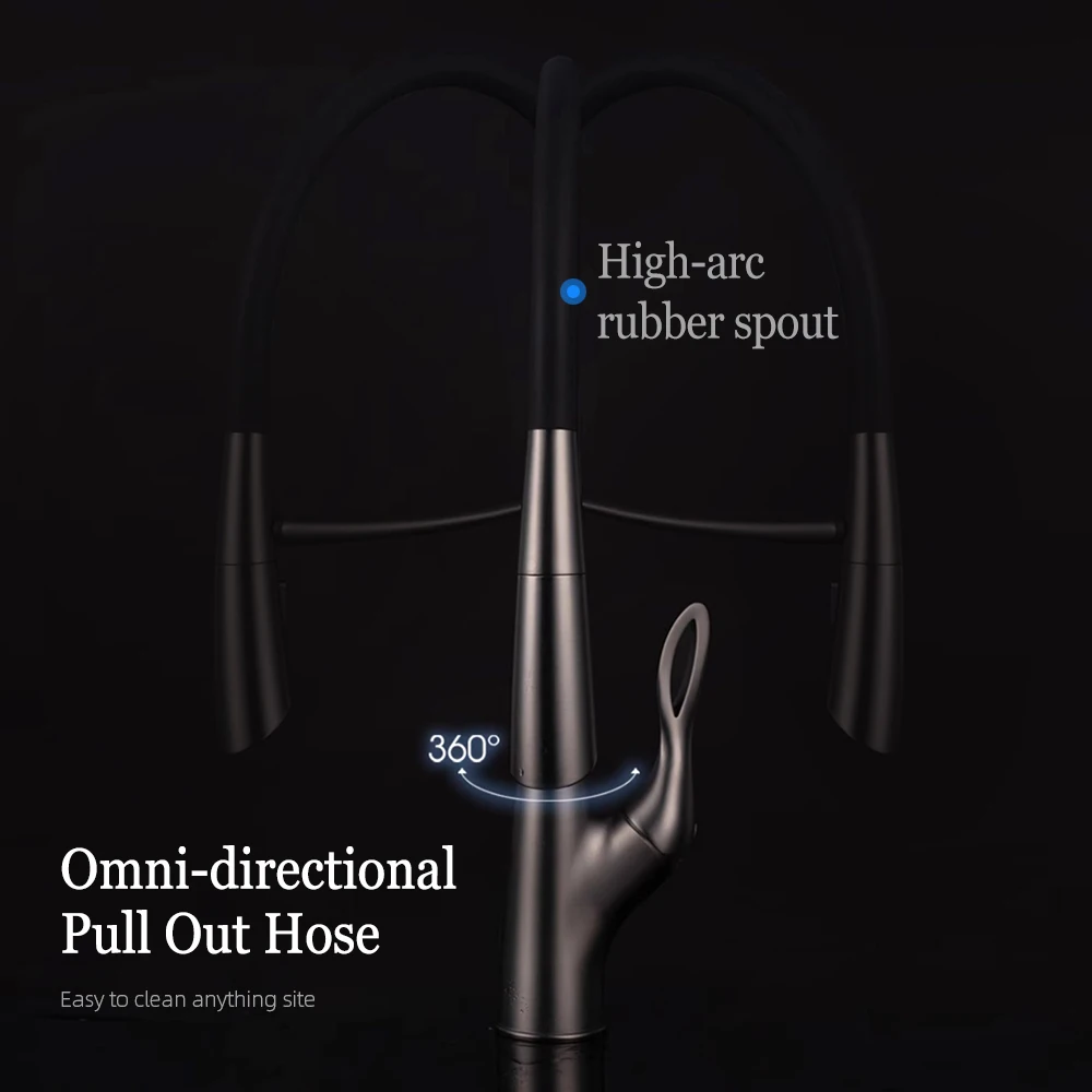 Pull Out Sensor Kitchen Faucet Single Handle Digital Display Pull Sprayer Tap Mounted Sink Mixer