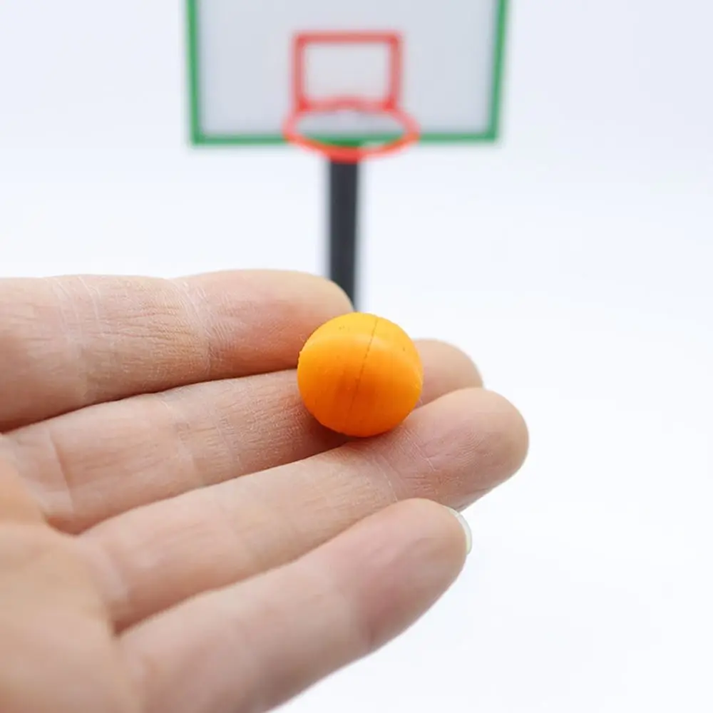 Maison de poupée créative 1/12, Tennis de Table, Table de sable colorée, cerceau de basket-ball, Micro scène de paysage, modèle de maison, équipement de Sport