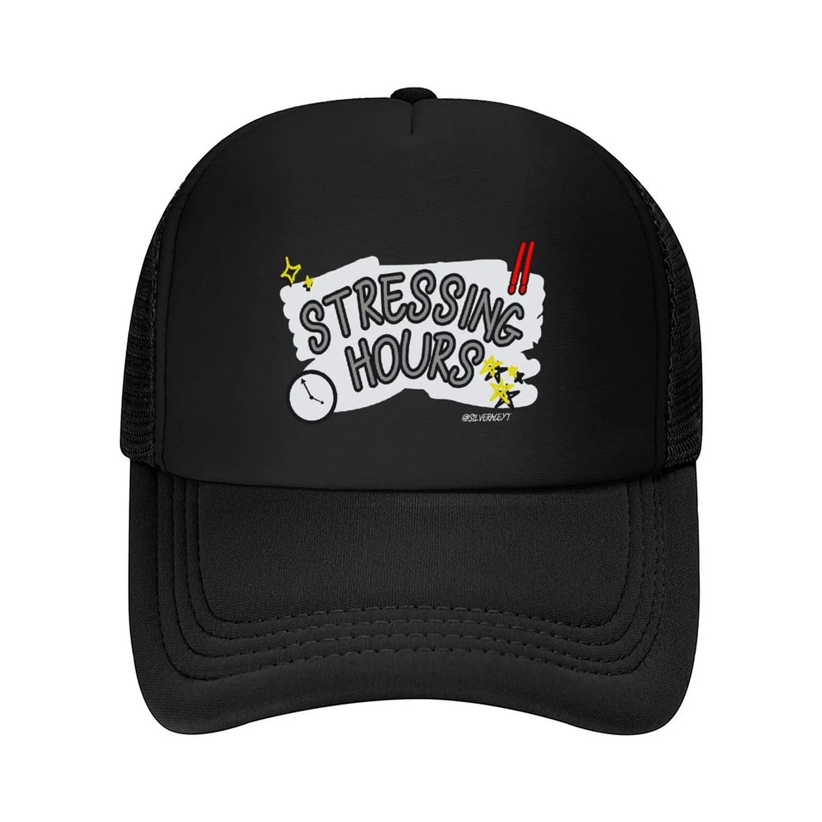 

Stressing Hours WHITE Baseball Cap hard hat Sunhat dad hat Hip Hop Caps For Men Women's