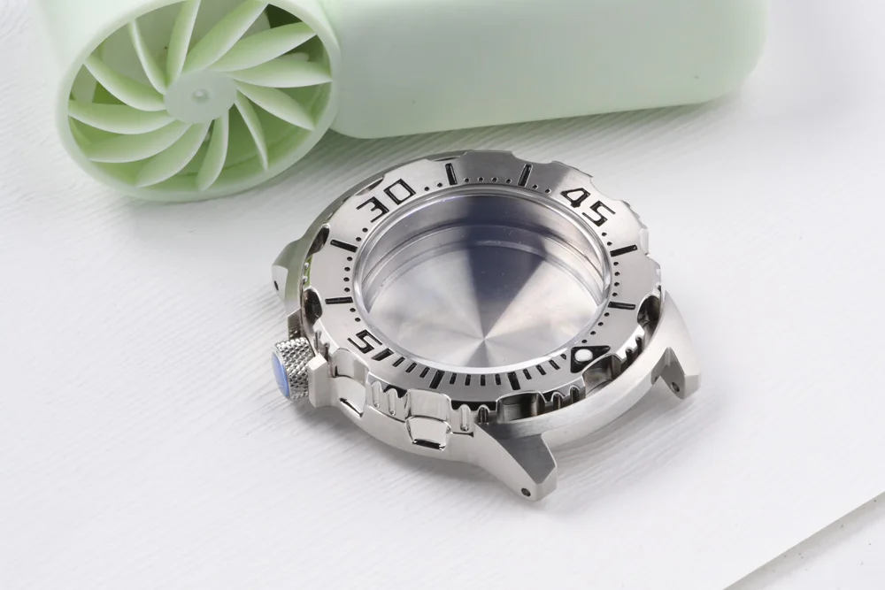 3,8-Uhr-Edelstahl-Uhrengehäuse, passend für Seiko Luminous Saphirglas-Taucheruhr für NH35/NH36 Automatikuhrwerk – Detail 9