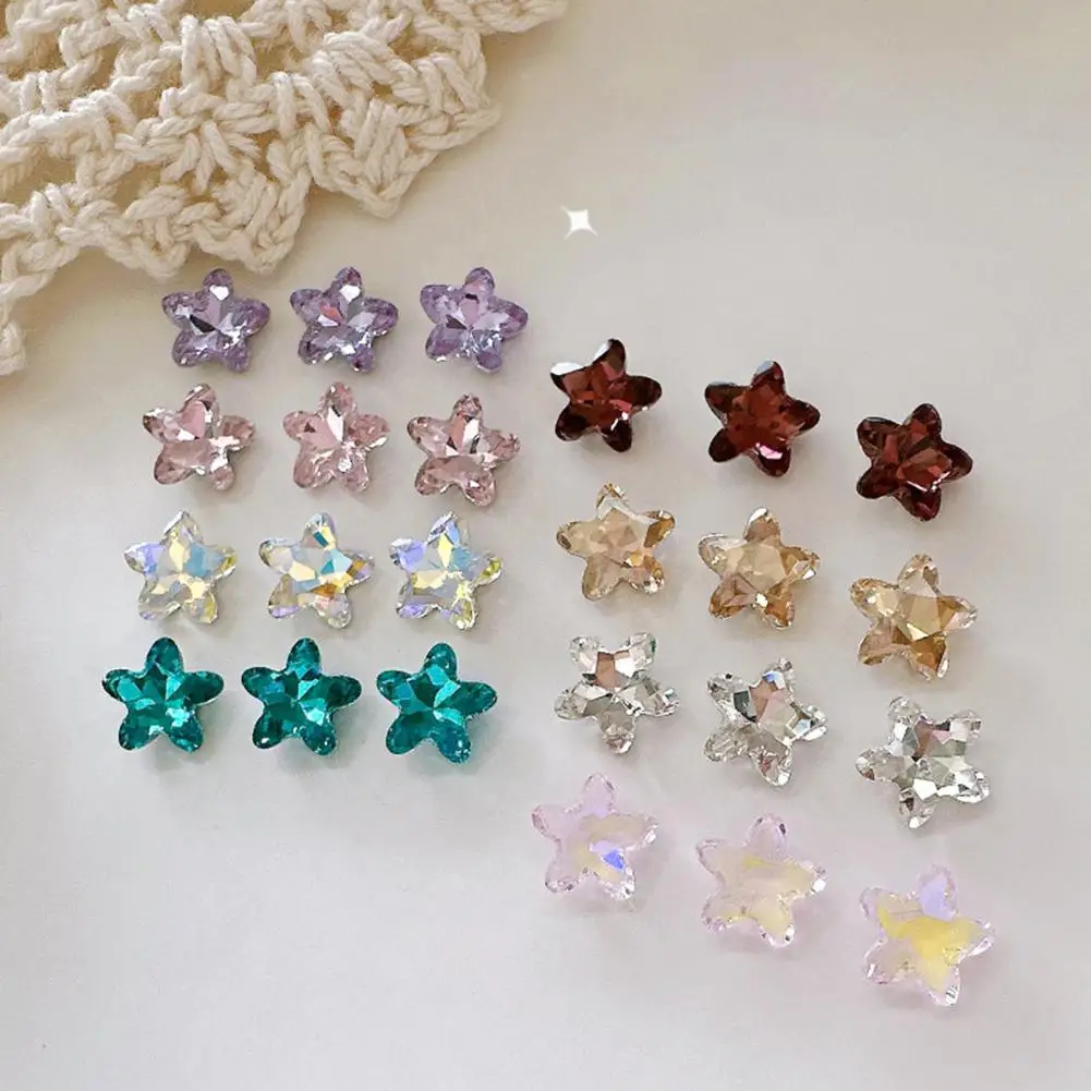 Nail Charms Anti-fade Nail Decorations Paste Easily DIY  Compact Women Natural Sea Star Nail Charms Jewelries