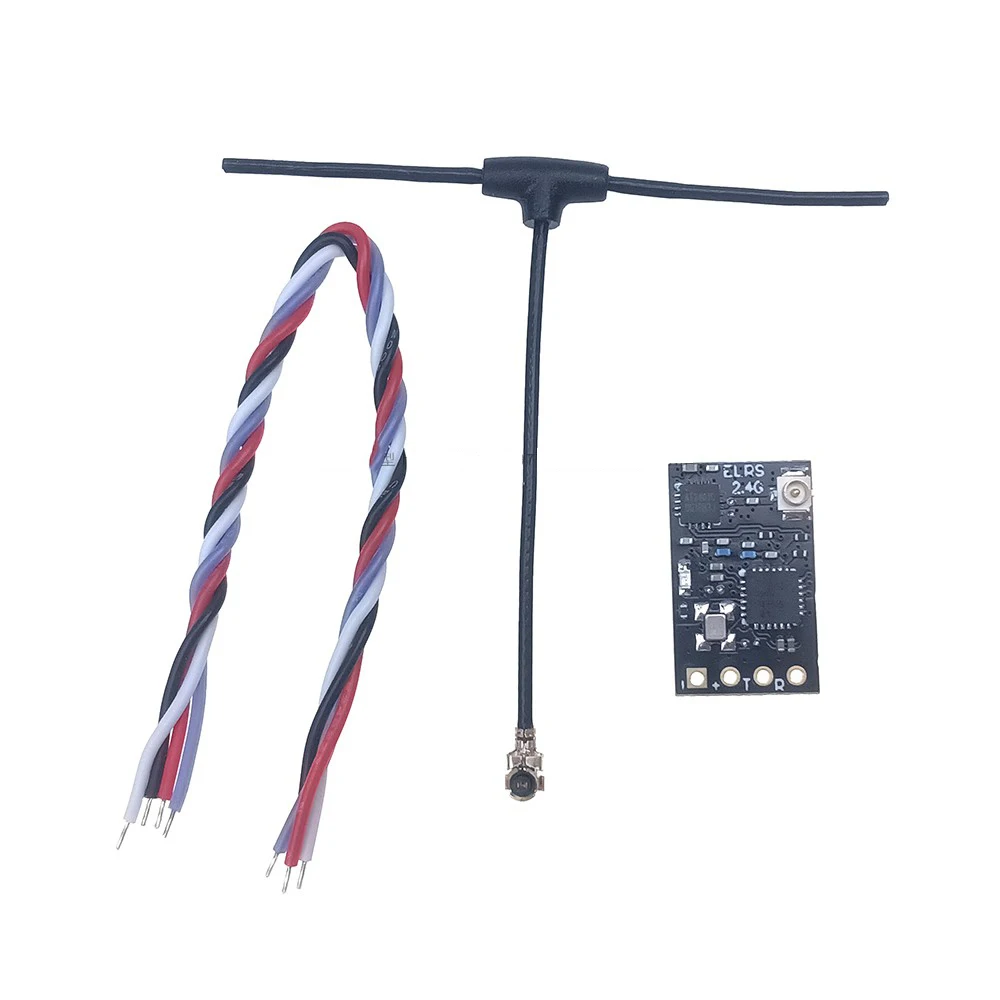 JHEMCU ExpressLRS RX24T 2.4 グラム ELRS ラジオナノ長距離受信機 FPV レーシングフリースタイルドローン DIY パーツ