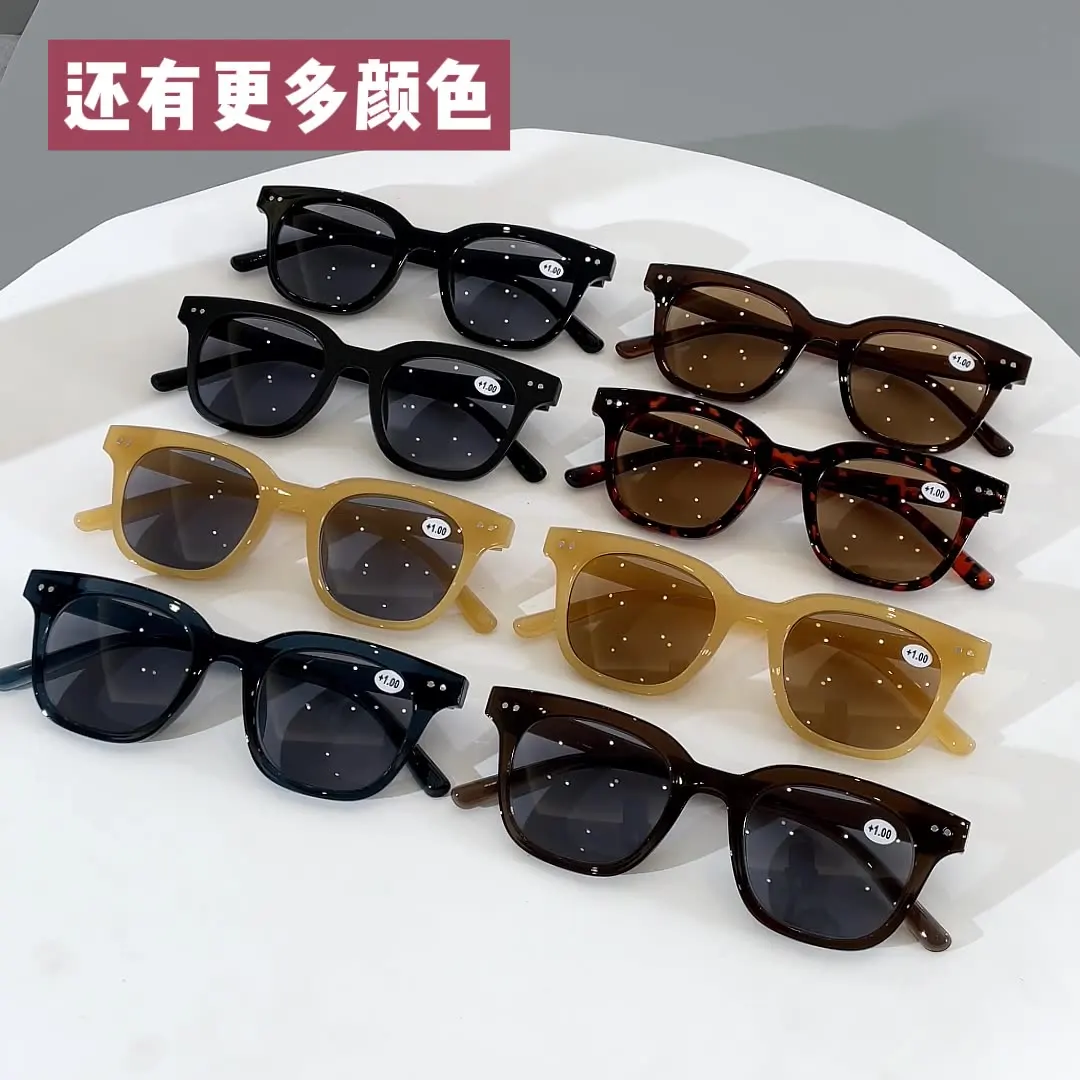 46/2000 نظارات شمسية جديدة على شكل أرز عبر الحدود، نظارات قراءة كلاسيكية للمنزل مضادة للضوء الأزرق