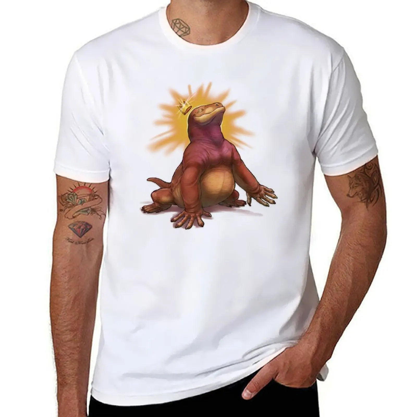 

Big King Chonk - Moschops T-Shirt man t shirt cotton anime t shirts oversize T-Shirt