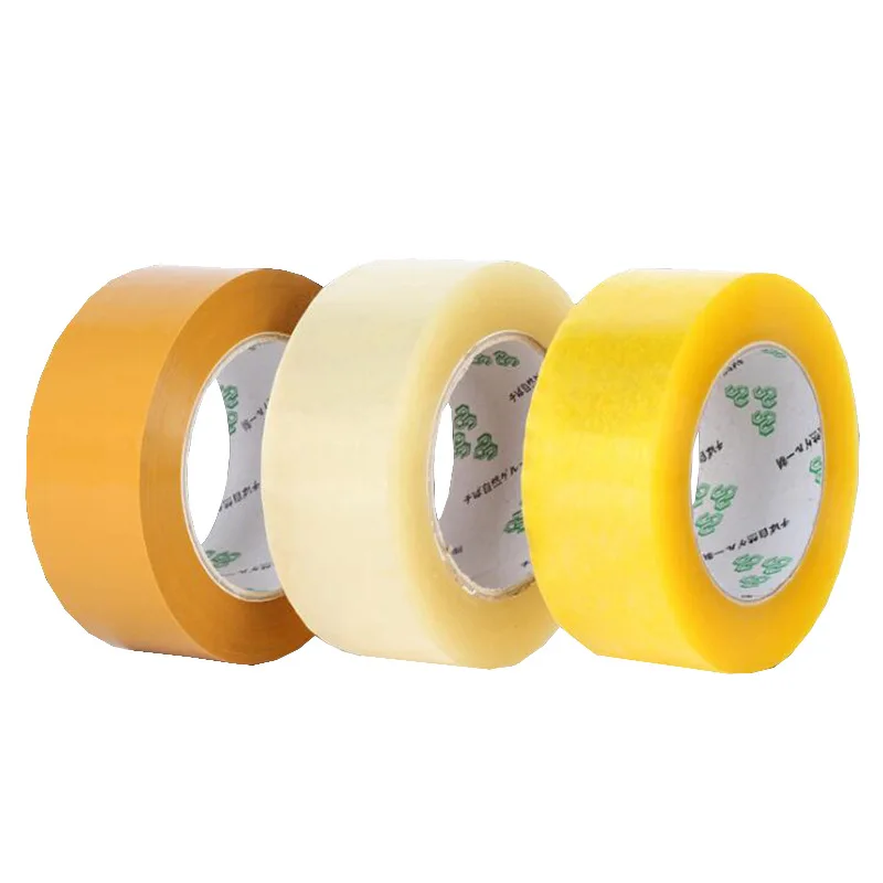 

Packing Sealing Yellow Color Transparent Adhesive Tape for Small Business Supplies Shipping Express Packaging Gift Box Decor