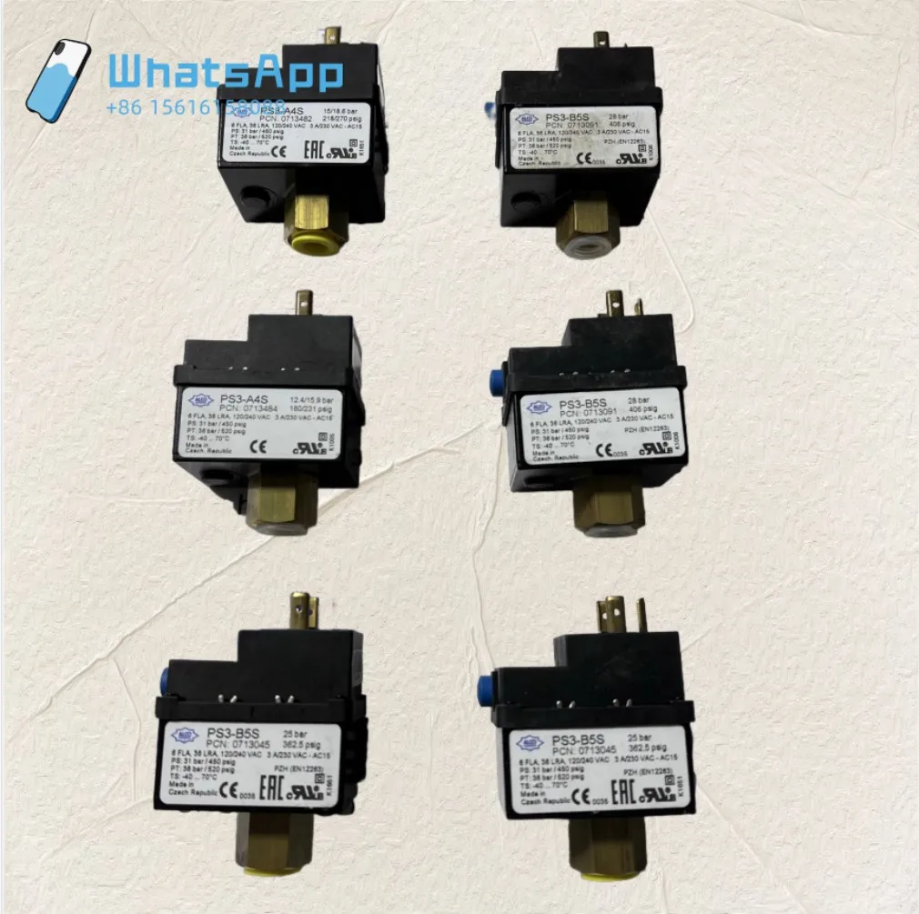 Refrigeration accessories PS3-B5S PS3-A4S 15/19bar pressure switch relay controller York fan pressure switch