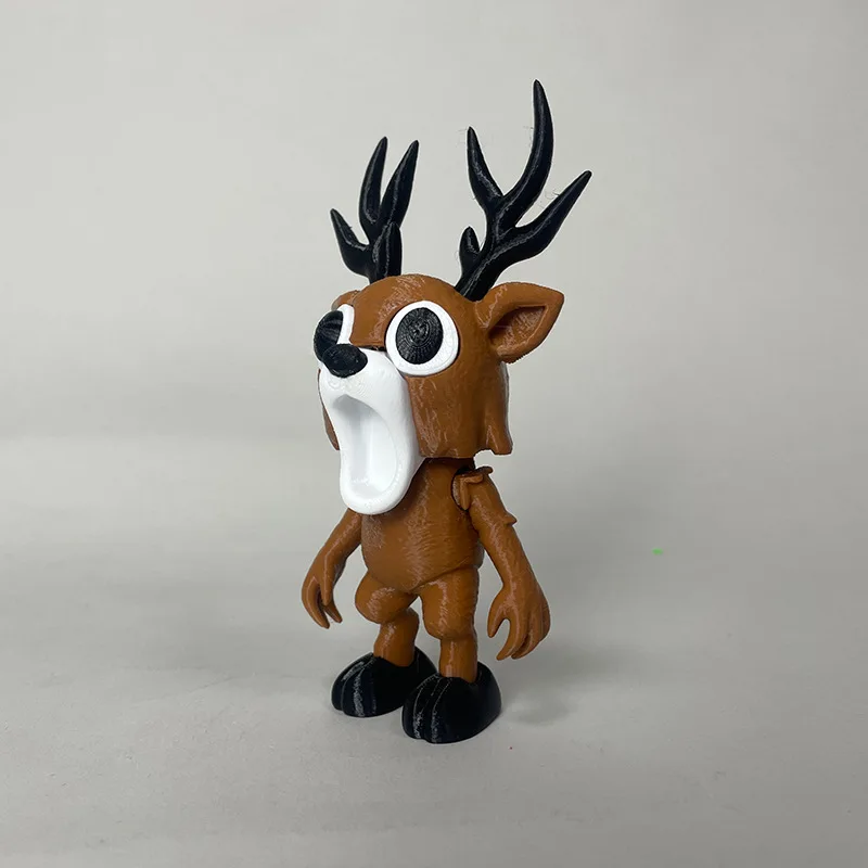 Figurines imprimées en 3D 99 Nuits dans la forêt, jouets 99 Nuits, figurine d'action de cerf et de hibou d'horreur pour garçons et filles, cadeaux d'anniversaire, décoration de chambre
