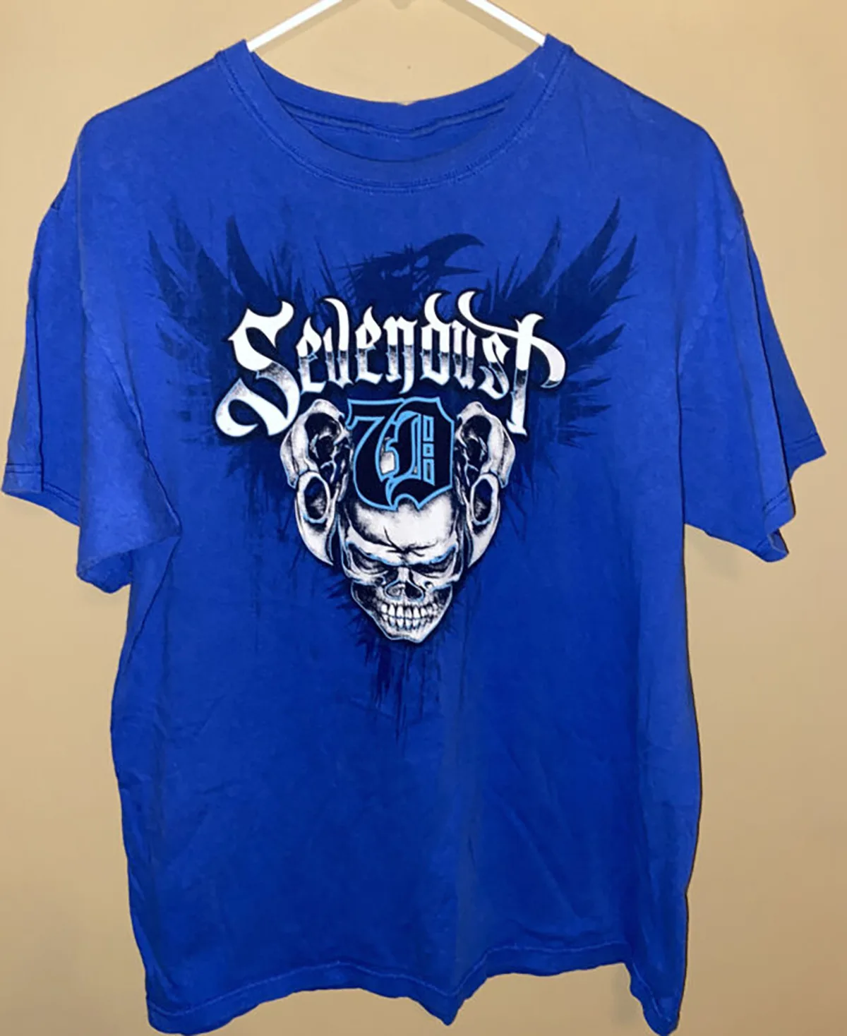 

Rare Sevendust Blue Tour Band Blue S-2345XL T-shirt S4004