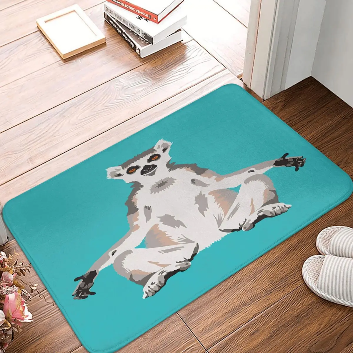 Ring-Tailed Lemur 40x60cm Carpet Polyester Floor Mats Fashionable Durable Home Decor