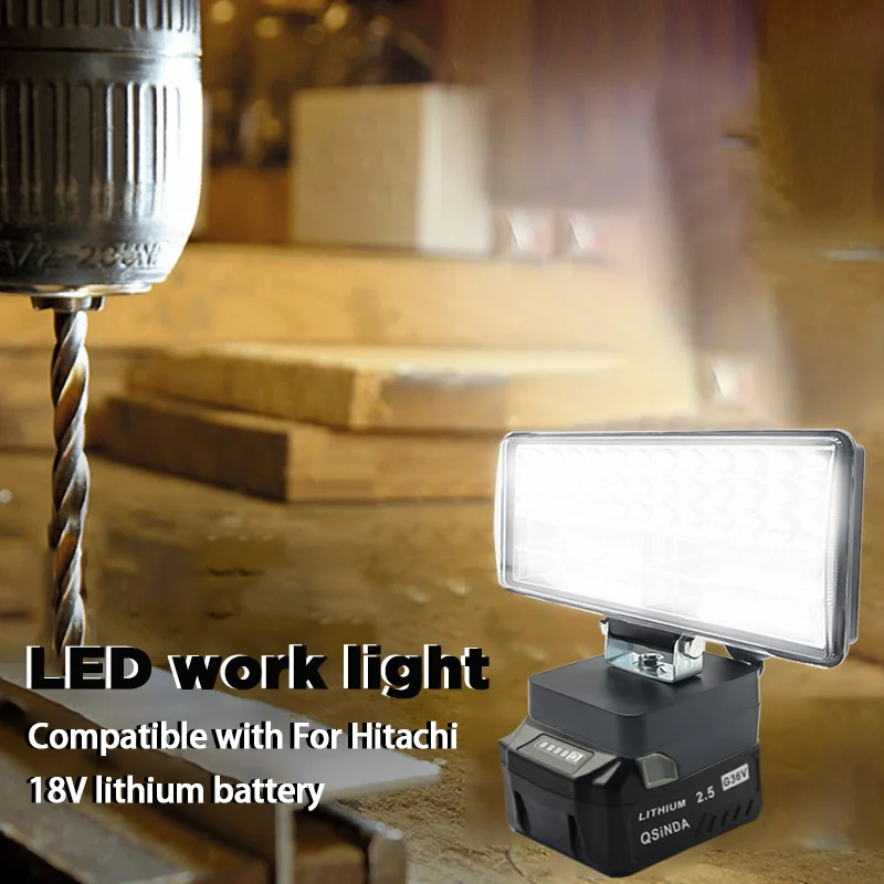 Imagem -03 - Carro Led Trabalho Luzes Lanternas Tocha Elétrica Spotlight para Hitachi 18v Bsl1830 Li-ion Bateria Alta Baixa Ceam Controle 8