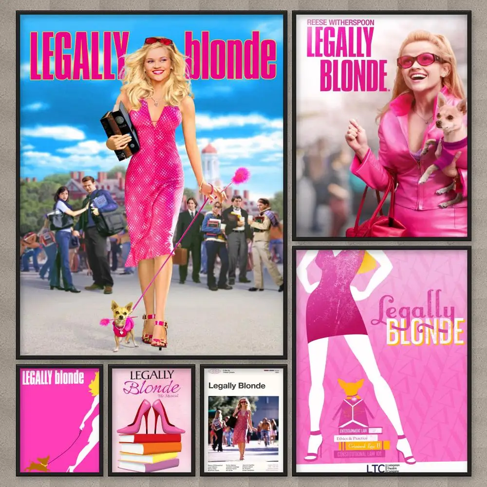 Movie L-Legally Blonde Poster HD Room Decor Home Decoration Interior Wall Art Printing Waterproof Garage Party BedRoom Gift