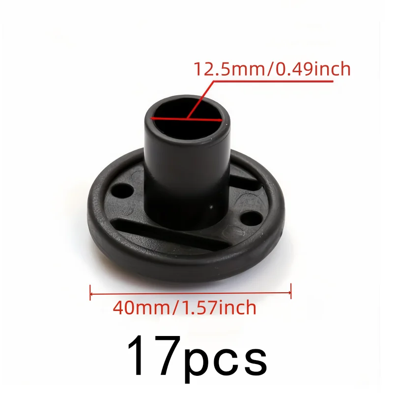 17 pcs Outdoor Tent Floor Plates, Universal Tent Pole Fit, Garden Event Tent Camping Tent Setup, Stable Non-Slip Base