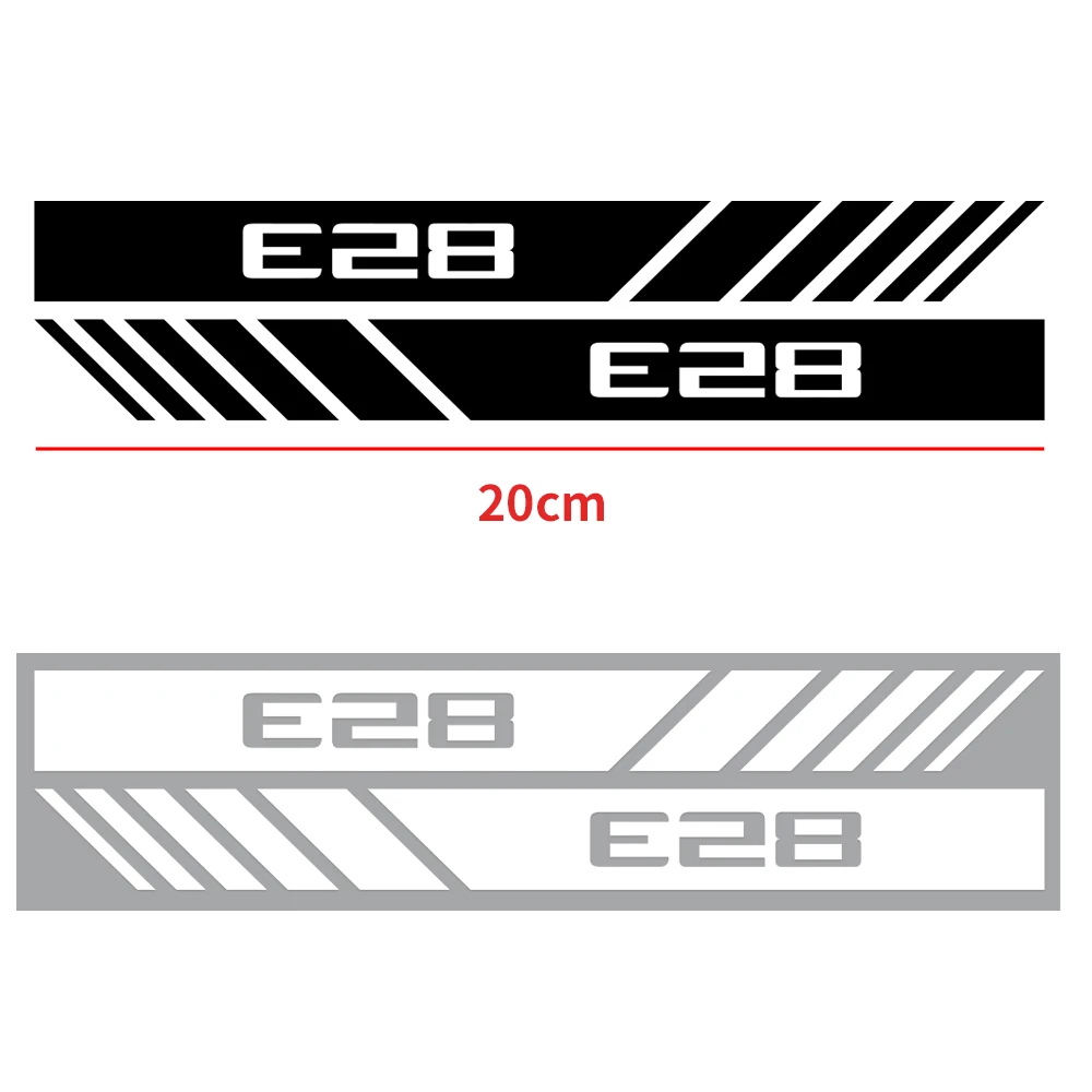 2Pcs Vinyl Stripe Rearview Mirror Decal Vehicle Side Body Accessories For BMW M Performance E28 E39 E46 E53 E60 E71 E87 E92 X5