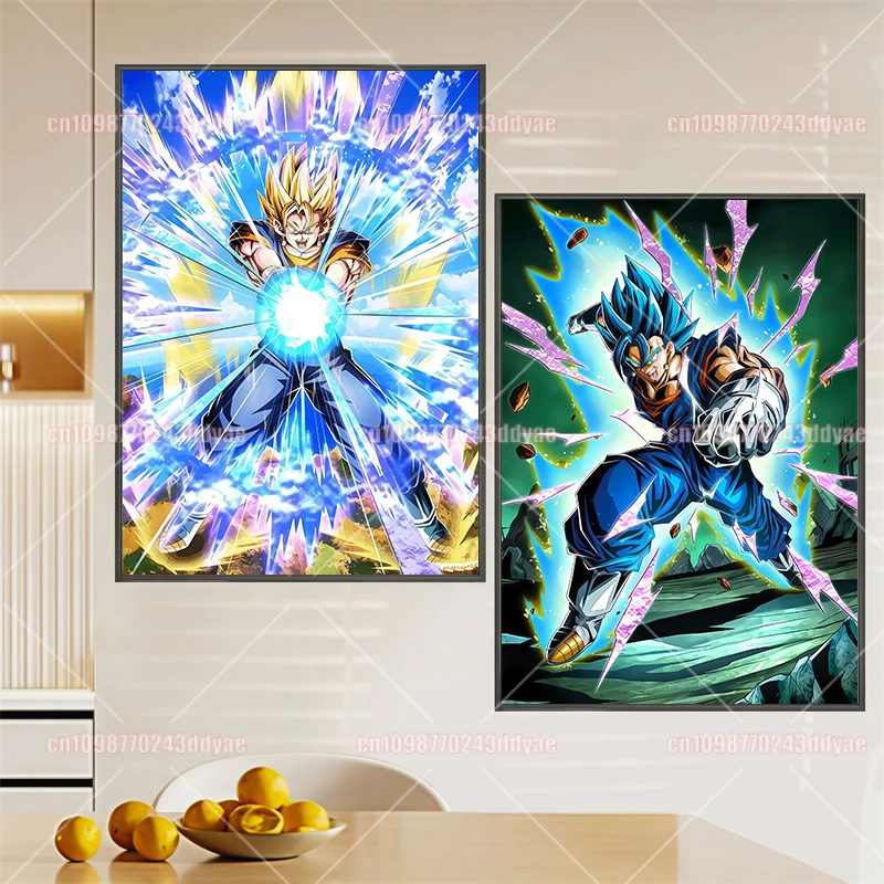 Adesivo de parede impresso lona mar dragon ball wukong brinquedos de lona decoração de arte de alta qualidade decoração de quarto infantil