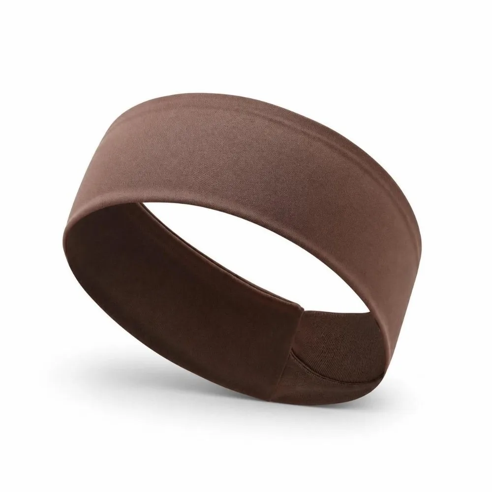 Solid Color Sports Headbands Hair Fixing Hole Non-Slip Grip Fitness Hair Bands Elastic Stretch Wide Width Makeup Headbands