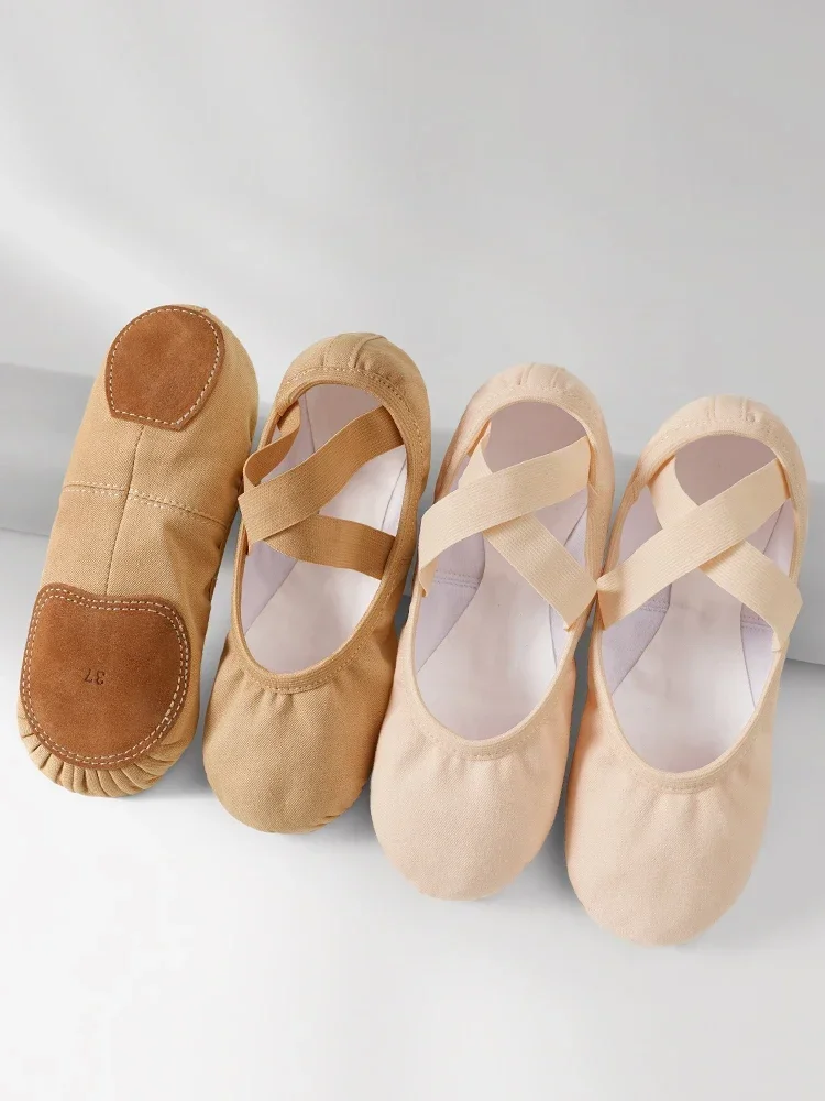 Vrouwen Balletschoenen Stretch Professionele Ballet Dans Slippers Kids Meisjes Split Zool Dansschoenen Zachte Zolen