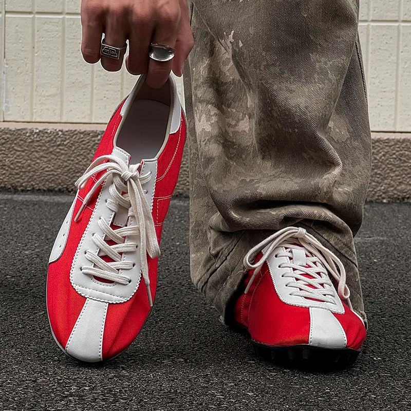 أحذية رجالية شبكية صيف 2025 جديدة بلون واحد أحذية فردية عالمية قابلة للتنفس نعل ناعم أحذية نسائية كاجوال خفيفة #4