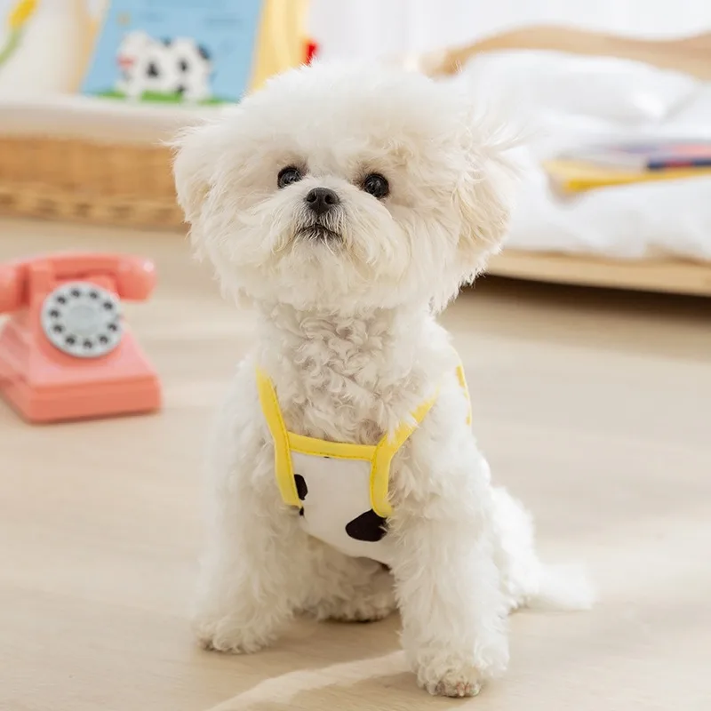 Yellow Banana Dog Clothes New Three-dimensional Fruit Sling Pet Leashable Vest Small Dog Summer Sun Clothes XS-XL