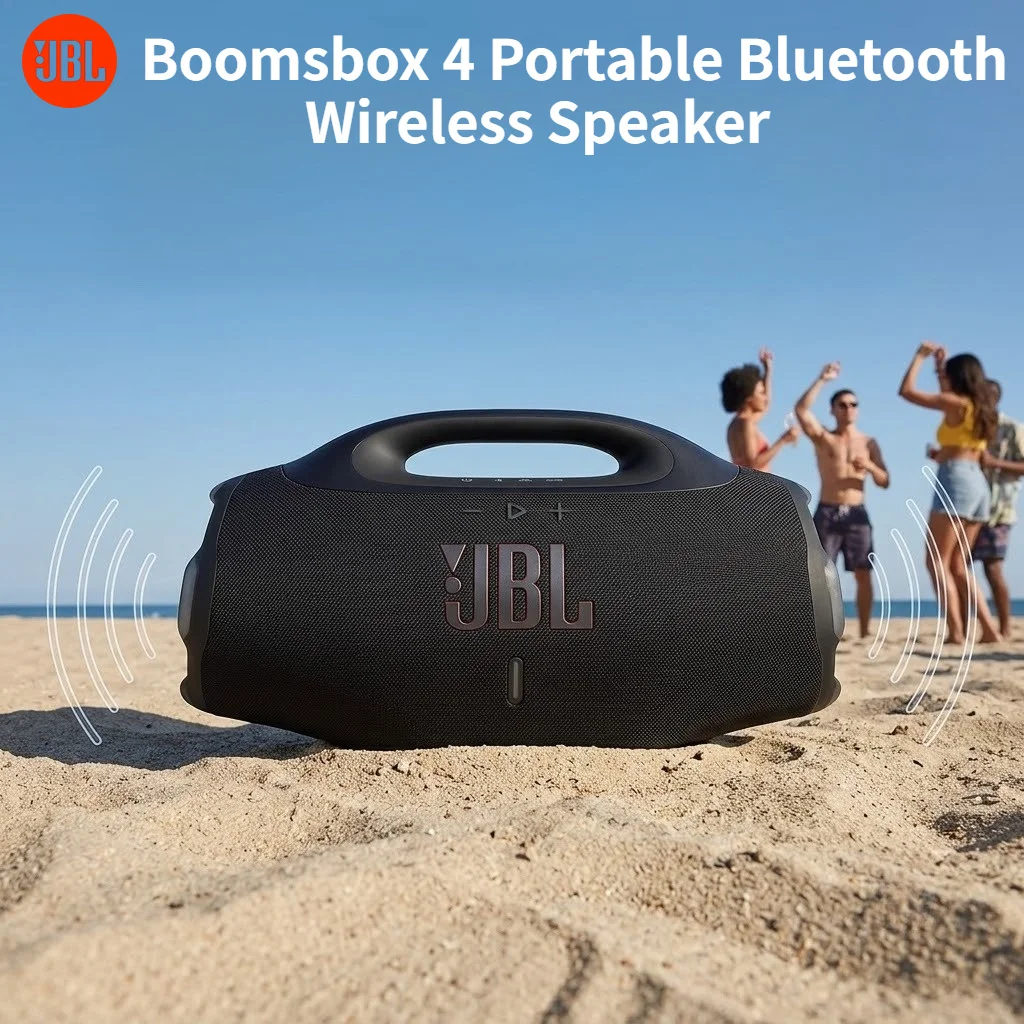 JBL Boomsbox 4 Portable Bluetooth Wireless Speaker Deep Bass IP68 Waterproof High Power Subwoofer Outdoor Party Music Player