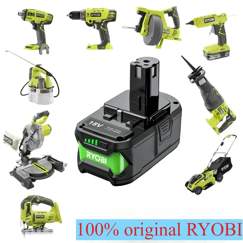 

18V Ryobi 6.0Ah Lithium Replacement charge Battery，for all ONE+tools P108 P102 P103 P104 P107 P117 Cordless Tools Battery