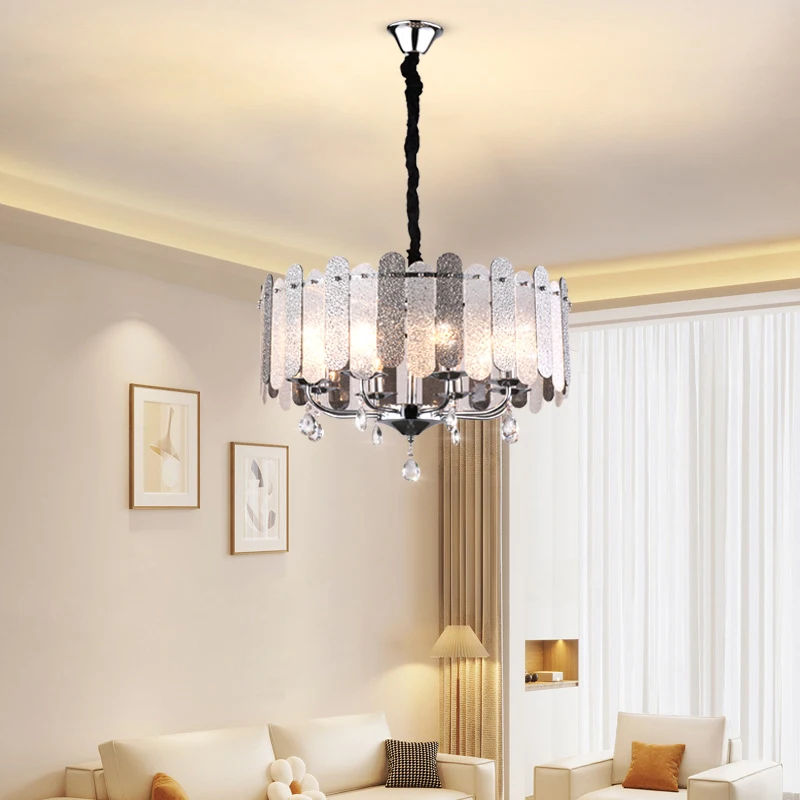 Modern Luxury Crystal Chandelier Living Room Lustre Ceiling Chandelier Kitchen Hanging Lights Bedroom Home Decor Pendant Lamp