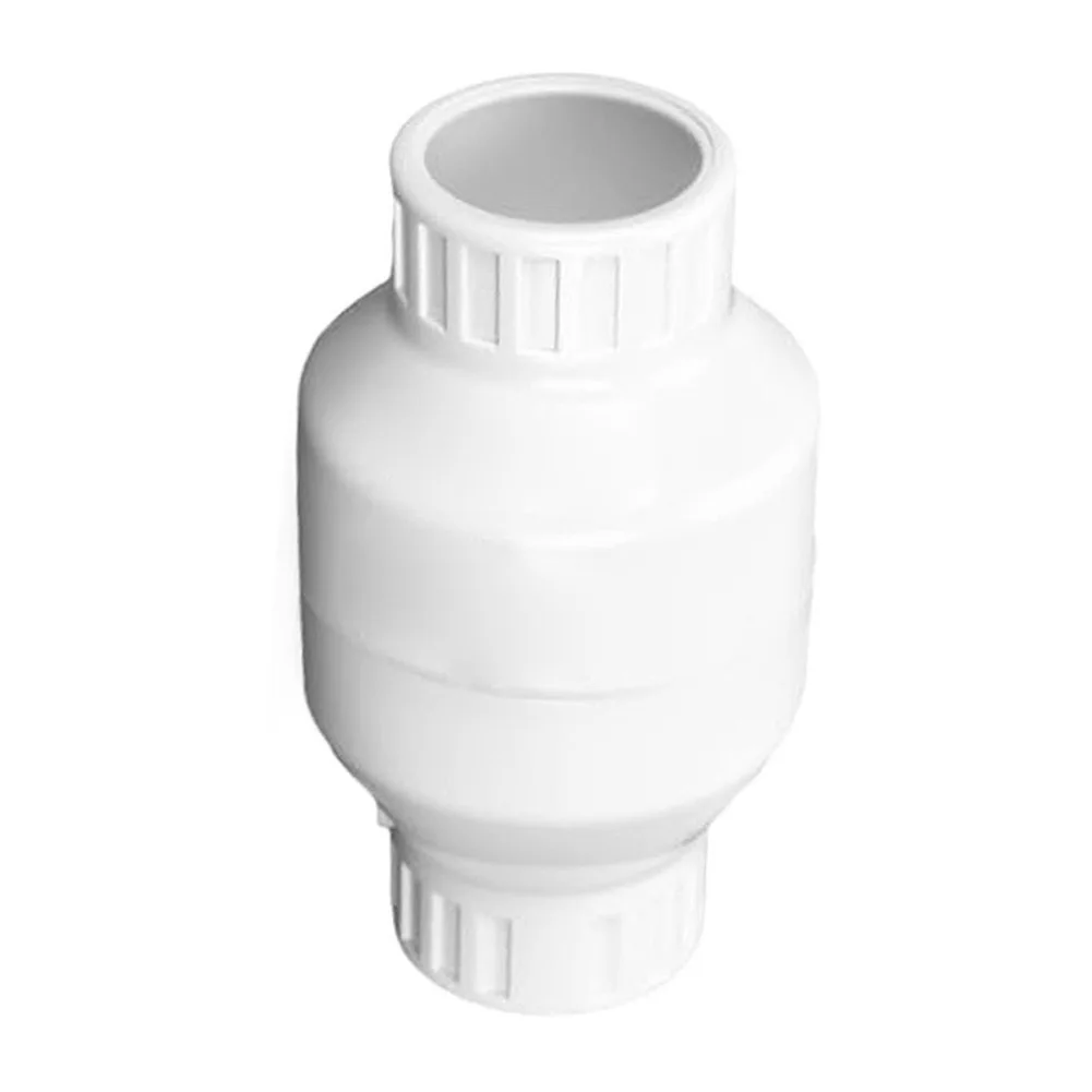 1 Inch Silent PVC Check Valve For Plumbing - Non-Return Valve Prevents Reverse Flow & Lowers Pipe Noise Plumbing Fixtures