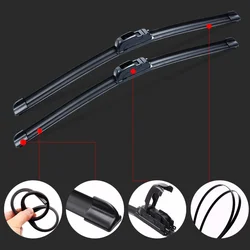 1 Pc Car Windshield Wiper Universal Soft Double Layers Rubber Frameless Bracketless Car Wiper 24