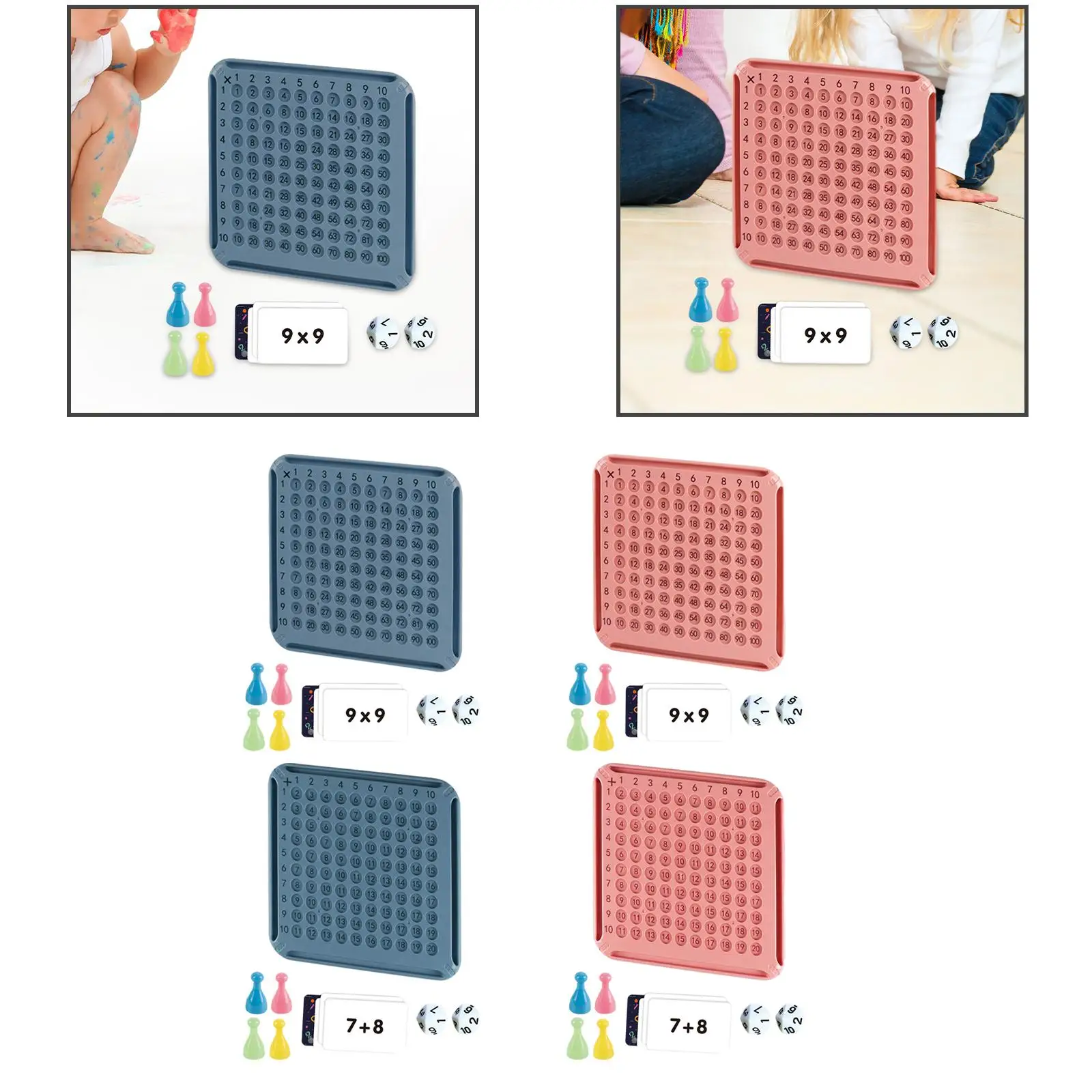 Wiskundetafel Bordspel Vermenigvuldiging Blokken Bord Ouder-kind Interactief speelgoed