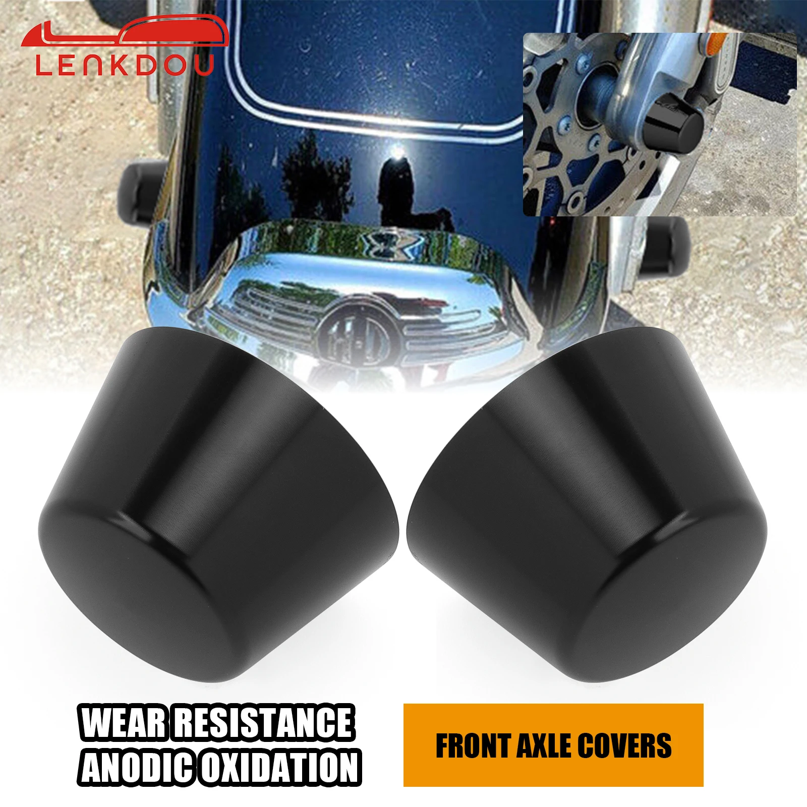 

Front Axle Covers Nut Caps For Harley Touring Road King Electra Glide Sportster XL 883 1200 Dyna Low Rider Softail Fat Boy