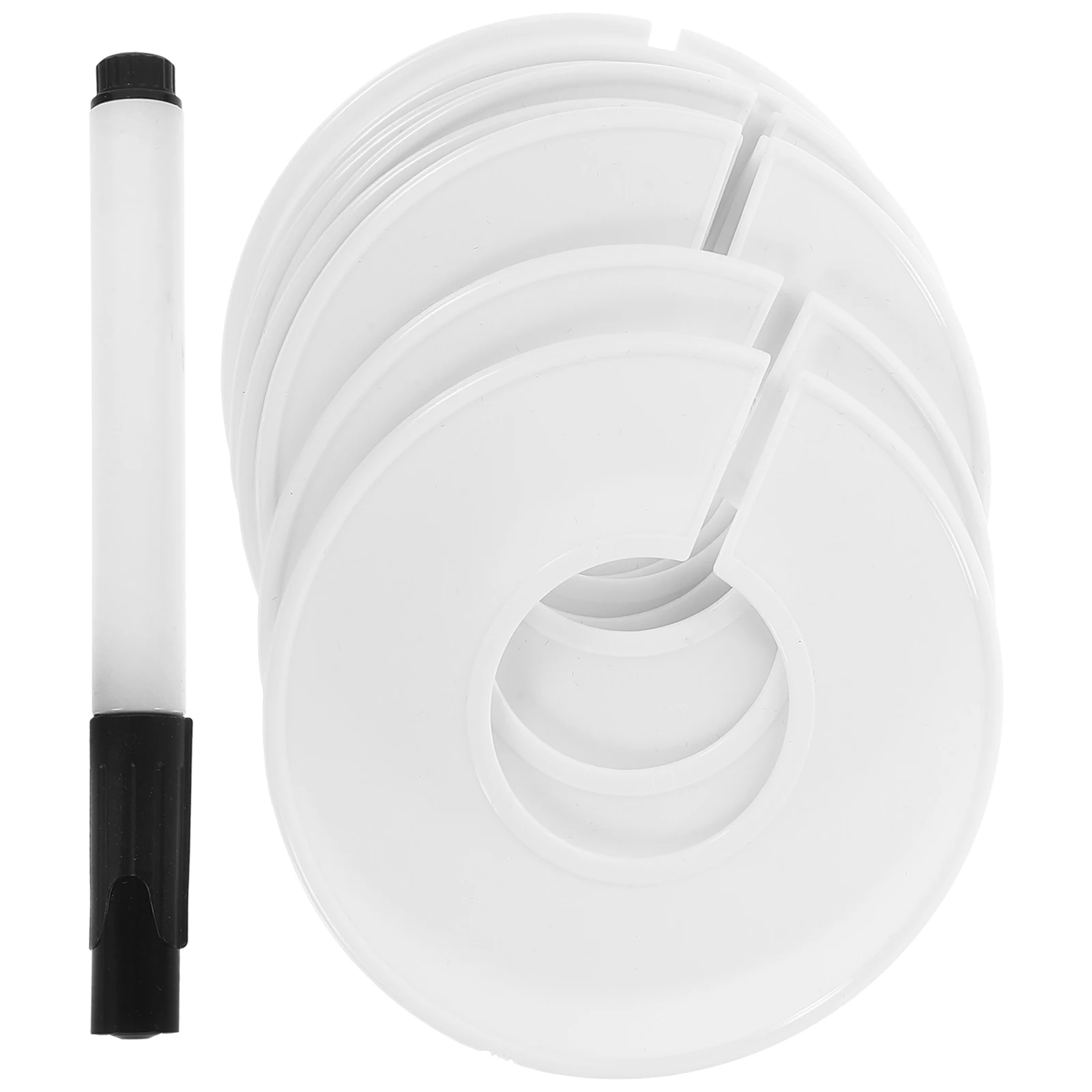 

1 set White Closet Dividers Clothes Size Separators Storage Closet Organizers Hanger Separators Racks Organizers