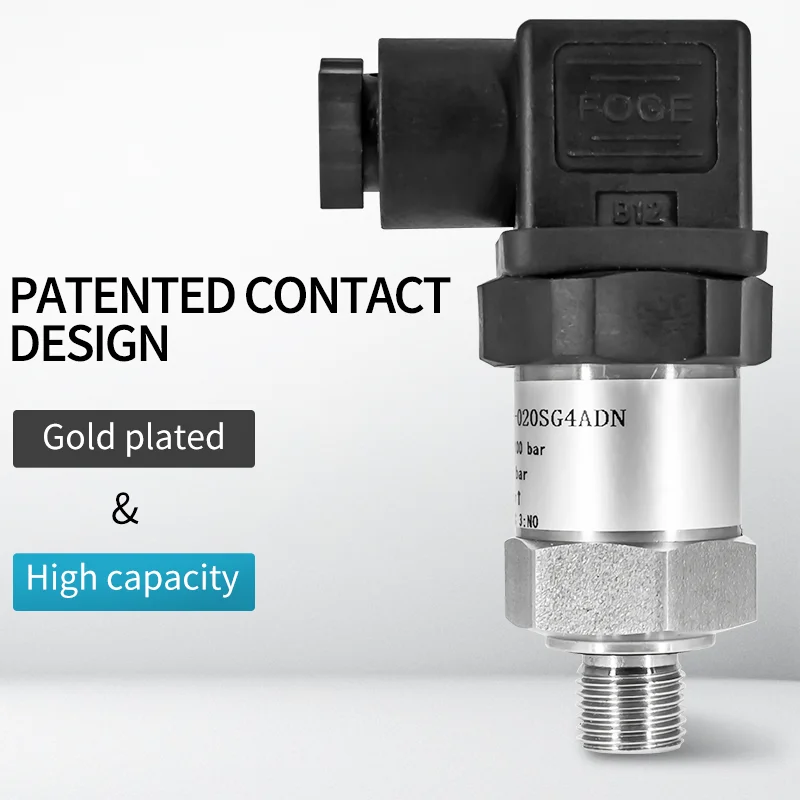 

Pressure Switch Mechanical NO/NC Adjustable 12bar 50bar 100bar Piston Type M20*1.5 G1/4 Membrane Controller