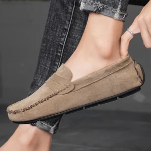 9 Hauptverkäufe Loafer Herren Wildleder - №5