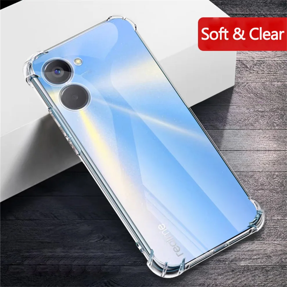 airbag case for realme-10 soft clear shockproof silicone phone cases realme 9 pro plus 5g oppo realmi 9i cover realme 10 case