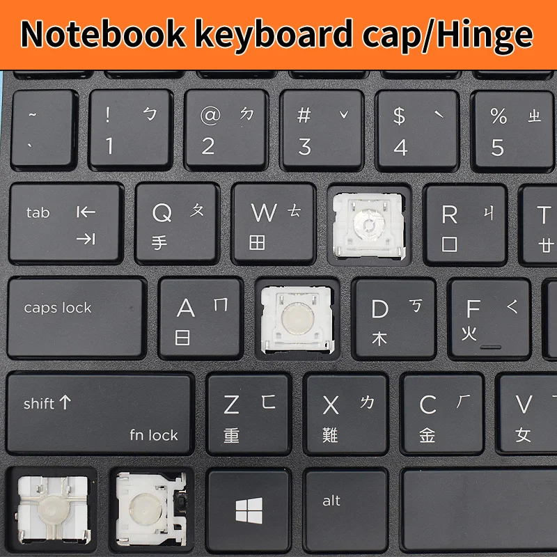 Replacement Keycap Key Cap Hinge for HP ProBook 450 G8 455 455R G9,650 G8 650 G9 655 G9 ZBook Power G7 G8 G9 Keyboard view 4