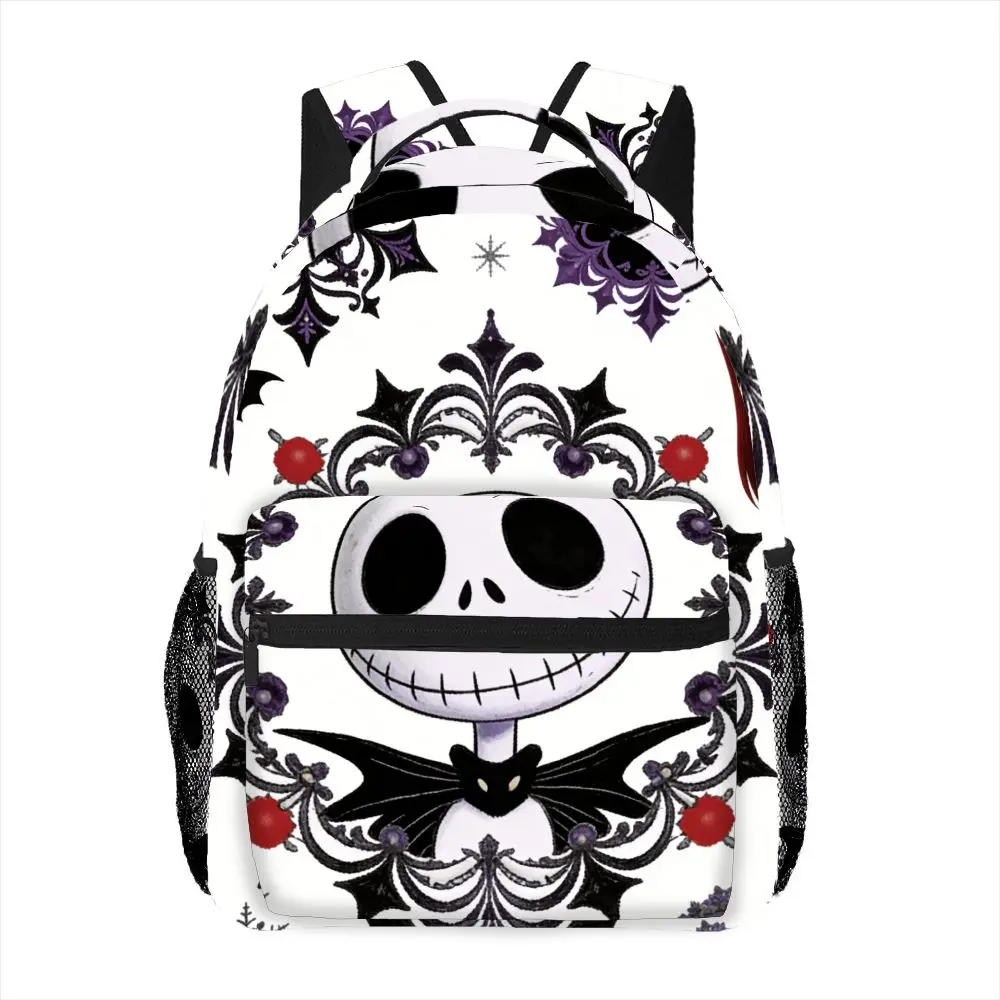 

1pc the Nightmare before Christmas Jack Skellington Gothic Cartoon Print Backpack Trendy