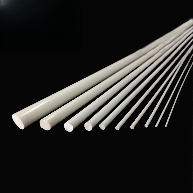 10pcs ABS Round Solid Bar Plastic White Welding Rods 0.5mm-8mm DIY Model Making 25cm