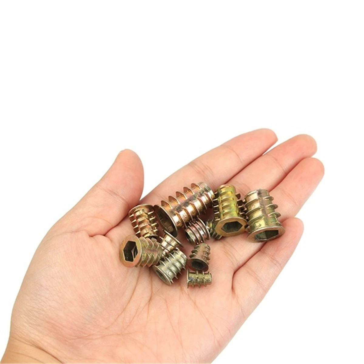230PCS boxed various insert internal and external thread nuts plus tool kit M4/M5/M6/M8/M10 hexagonal drive head nut zinc alloy