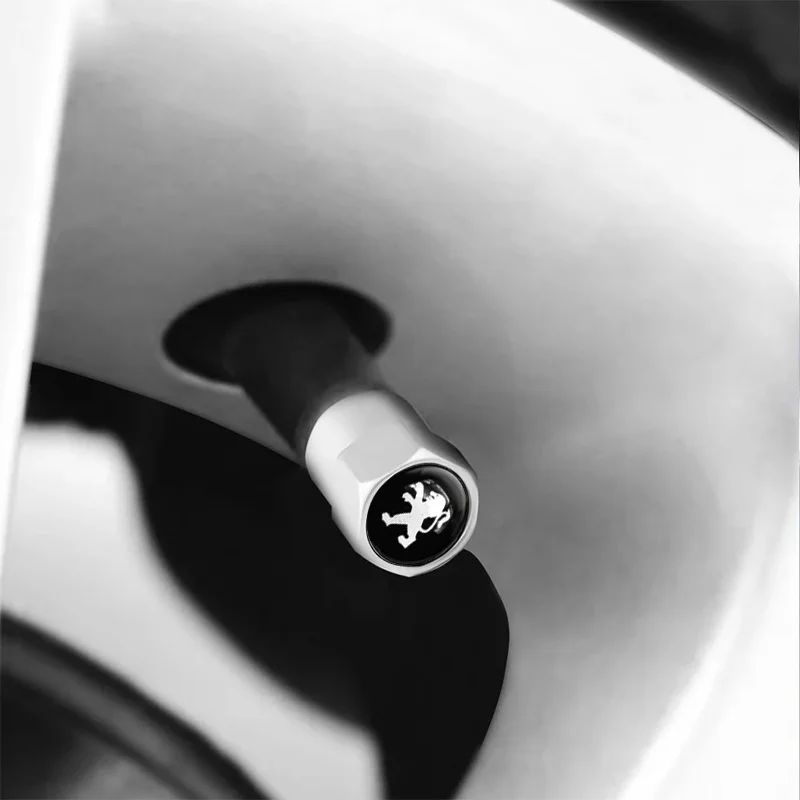 4 قطعة سيارة عجلة معدنية الإطارات صمام الهواء الجذعية غطاء يغطي لبيجو 206 106 5008 MK1 205 4008 307 sw 2021 gt 208 اكسسوارات التصميم