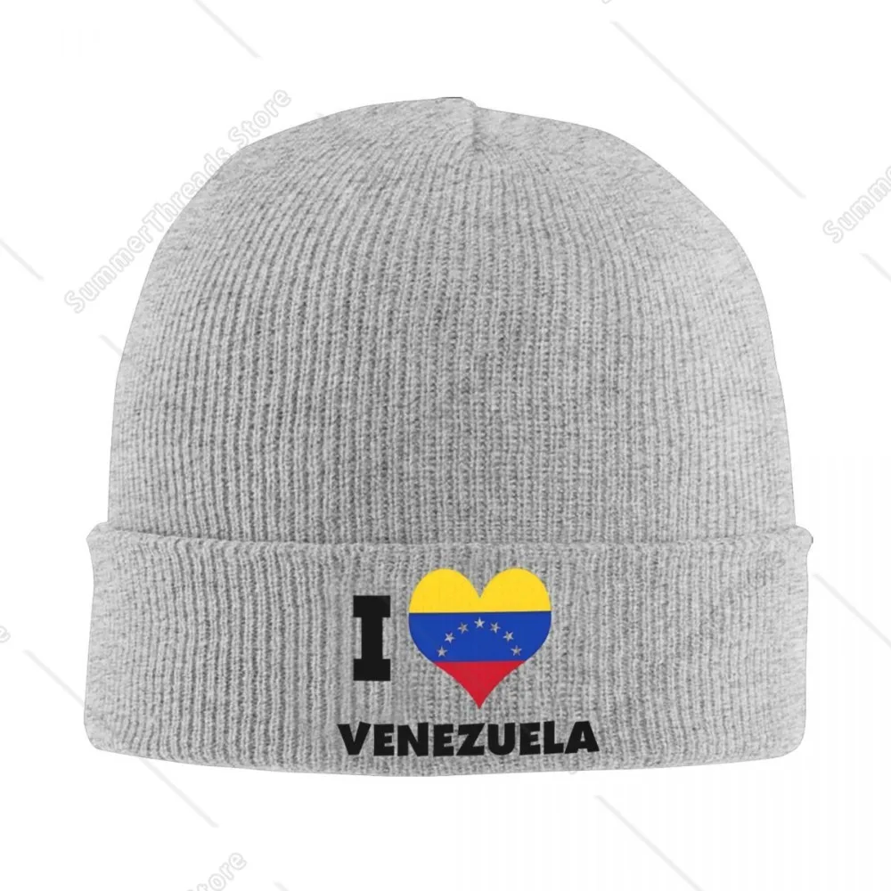 I Love Venezuela. Beanie Hats Bonnet Hats Men Women Hip Hop Outdoor Sport Knitting Hat Spring Printed Thermal Elastic Caps image 2