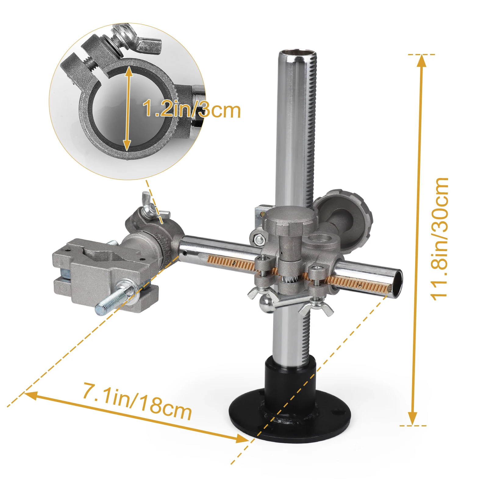 30*18cm Mini Welding Torch Holder Support Gun With V Clamp Mountings Stand TIG Welding Positioner Turntable Accessories