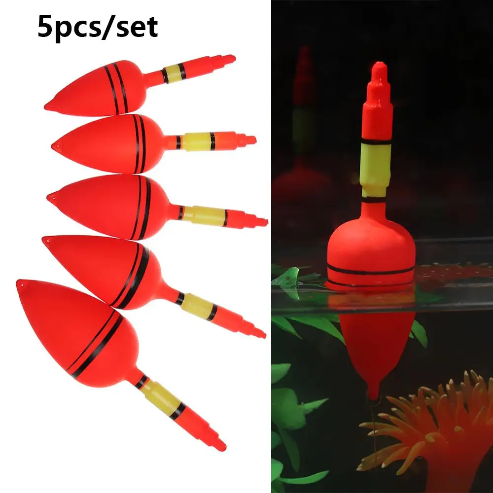 5Pcs/Set Big Belly Fishing Float EVA Foam Plastic Balls Stopper Buoy Bobber Sea Rock Fishing Striking Floats Fishing Tackle Tool