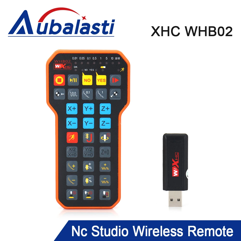 Aubalasti Nc Studio USB Wireless Remote Handle Weihong DSP Control Handle For CNC Engraving Milling Cutting Machine XHC WHB02